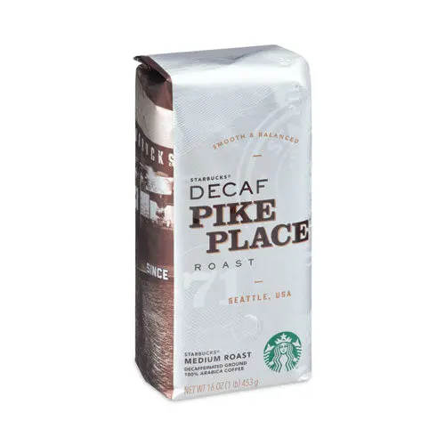 Coffee, Pike Place Decaf, 1 Lb Bag, , 6-Carton 1
