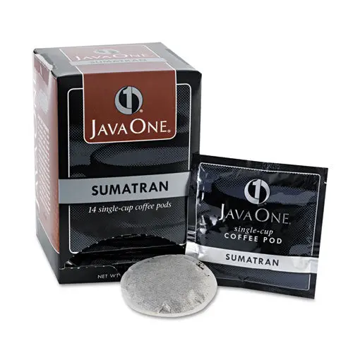 Coffee Pods, Sumatra Mandheling, Single Cup, 14-Box 1