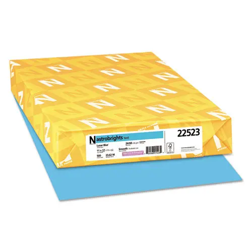 Color Paper, 24 Lb, 11 X 17, Lunar Blue, 500-Ream 1