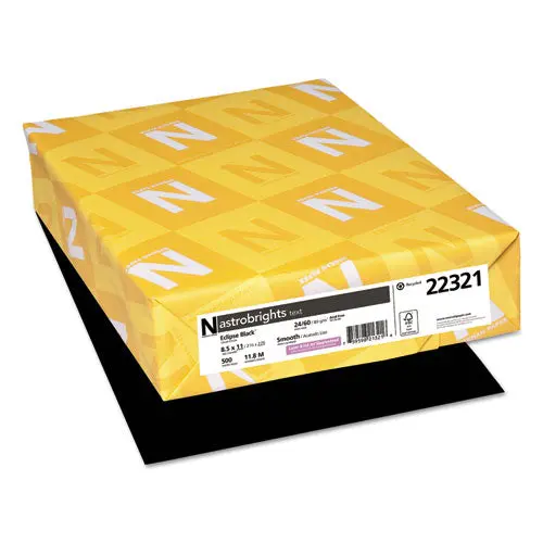 Color Paper, 24 Lb, 8.5 X 11, Eclipse Black, 500-Ream 1