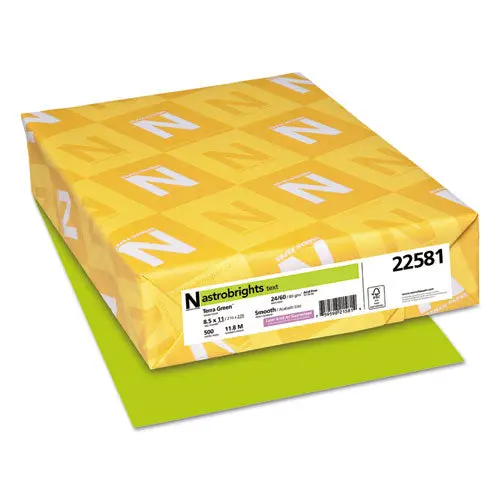 Color Paper, 24 Lb, 8.5 X 11, Terra Green, 500-Ream 1