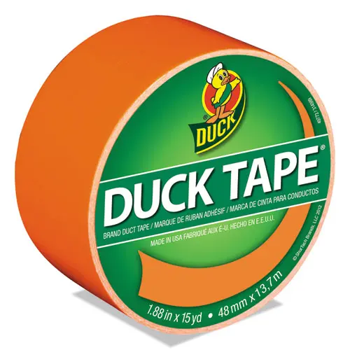 Colored Duct Tape, 3" Core, 1.88" X 15 Yds, Neon Orange 1