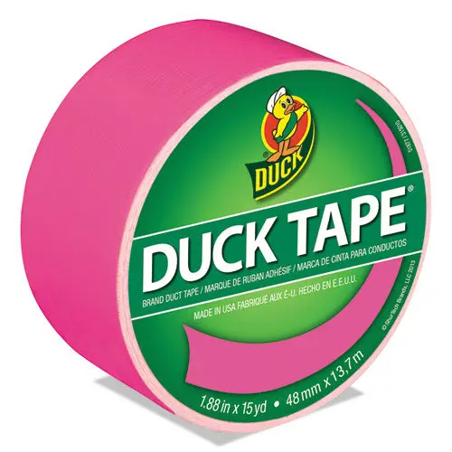 Colored Duct Tape, 3" Core, 1.88" X 15 Yds, Neon Pink 1