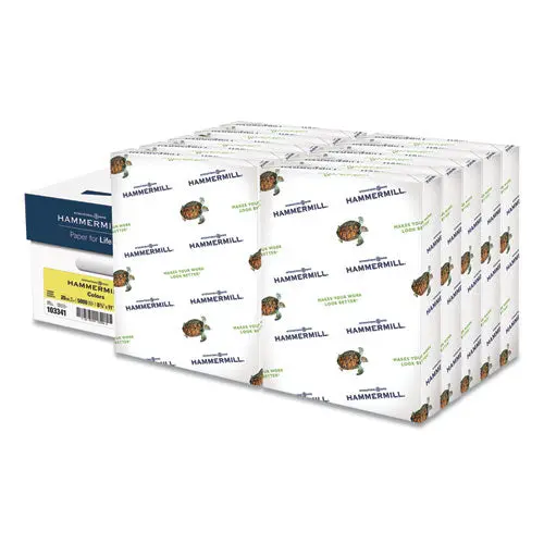 Colors Print Paper, 20Lb, 8.5 X 11, Canary, 500 Sheets-Ream, 10 Reams-Carton 1