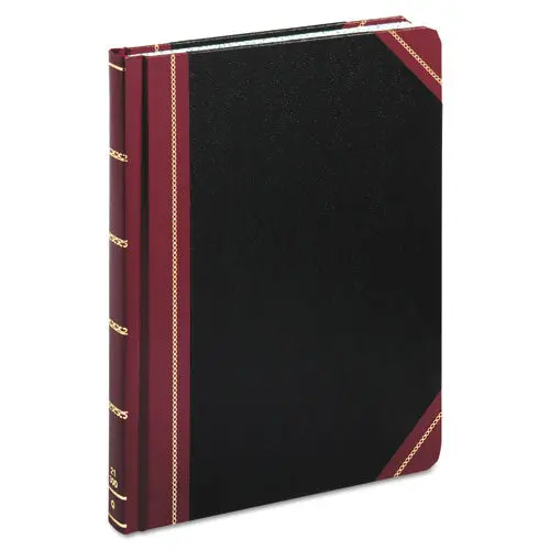 Columnar Accounting Book, Record Rule, Black Cover, 300 Pages, 8 1-8 X 10 3-8 1