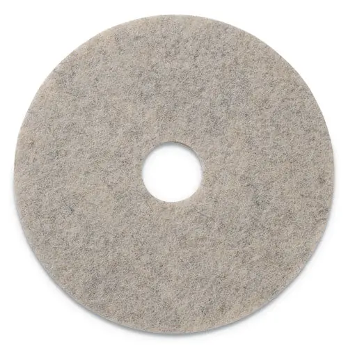 Combo Burnishing Pads, 19" Diameter, Tan, 5-Ct 1