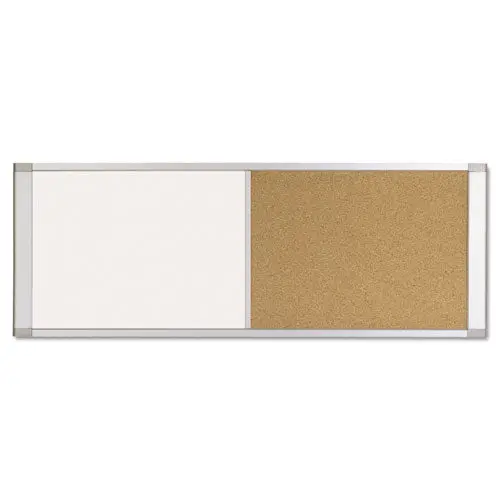Combo Cubicle Workstation Dry Erase-Cork Board, 36X18, Silver Frame 1
