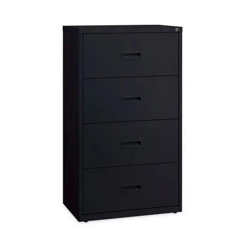 Combo File Cabinet, 5 Letter-Legal-A4-Size File Drawers, Black, 36 X 18.62 X 60 1