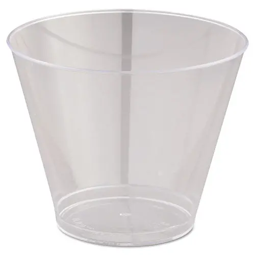 Comet Smooth Wall Tumblers, 9Oz, Clear, Squat, 25-Pack, 20 Packs-Carton 1