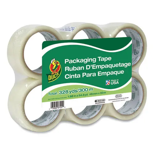 Commercial Grade Packaging Tape, 3" Core, 1.88" X 55 Yds, Clear, 6-Pack 1