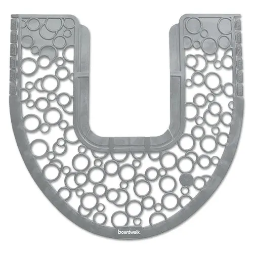 Commode Mat 2.0, Rubber, 22.88 X 22, Gray-White, 6-Carton 1