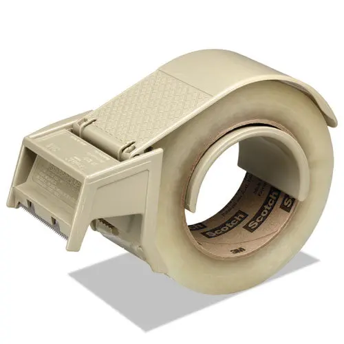 Compact And Quick Loading Dispenser For Box Sealing Tape, 3" Core, Plastic, Gray 1