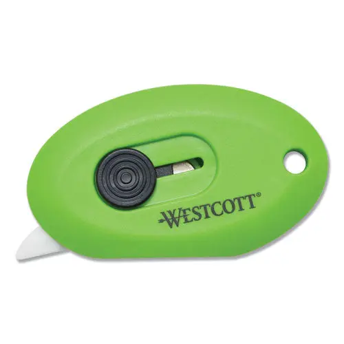 Compact Safety Ceramic Blade Box Cutter, 2.5", Retractable Blade, Green 1