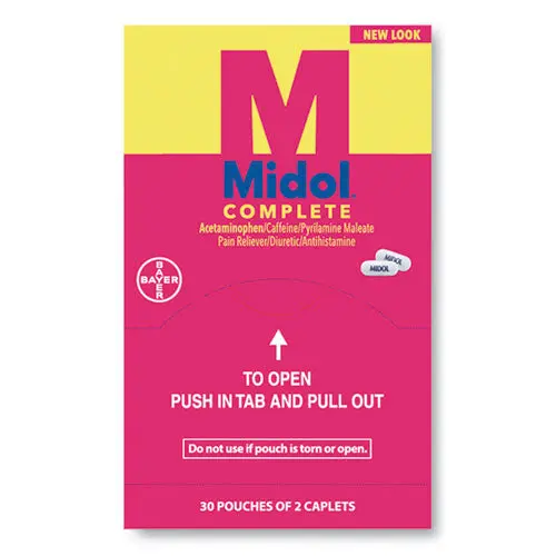 Complete Menstrual Caplets, Two-Pack, 30 Packs-Box 1
