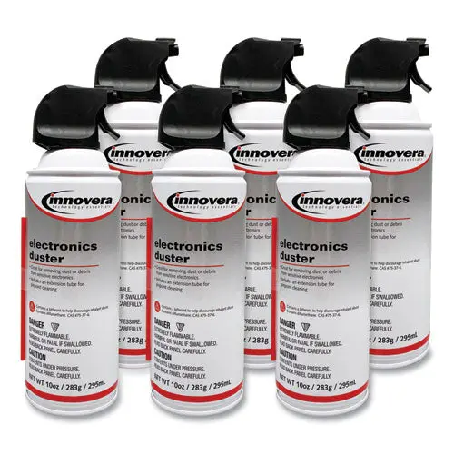 Compressed Air Duster Cleaner, 10 Oz Can, 6-Pack 1