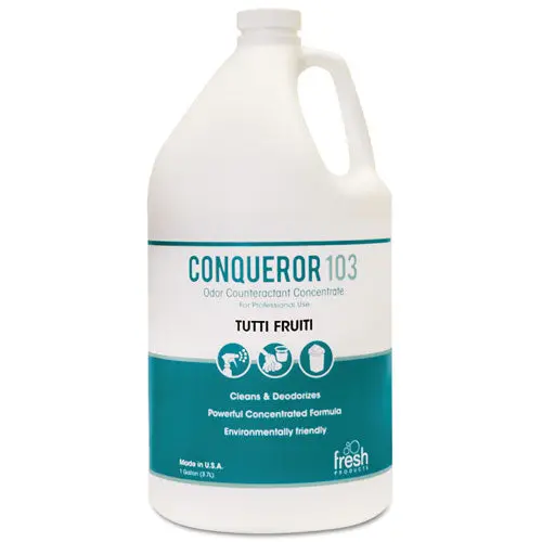 Conqueror 103 Odor Counteractant Concentrate, Tutti-Frutti, 1 Gal Bottle, 4-Carton 1