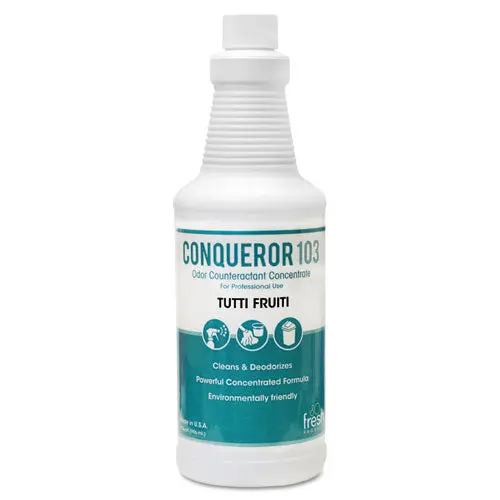 Conqueror 103 Odor Counteractant Concentrate, Tutti-Frutti, 32 Oz Bottle, 12-Carton 1