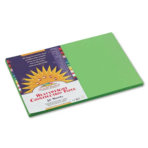 Construction Paper, 58Lb, 12 X 18, Bright Green, 50-Pack 1