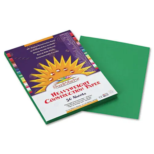 Construction Paper, 58Lb, 9 X 12, Holiday Green, 50-Pack 1