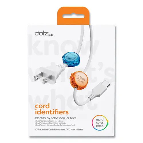 Cord Id, (10) Multi-Colored Identifiers, (40) Punch Out Icons 1