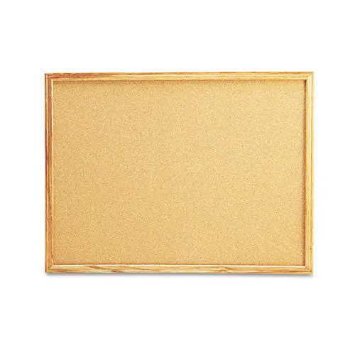 Cork Board With Oak Style Frame, 24 X 18, Natural, Oak-Finished Frame 1