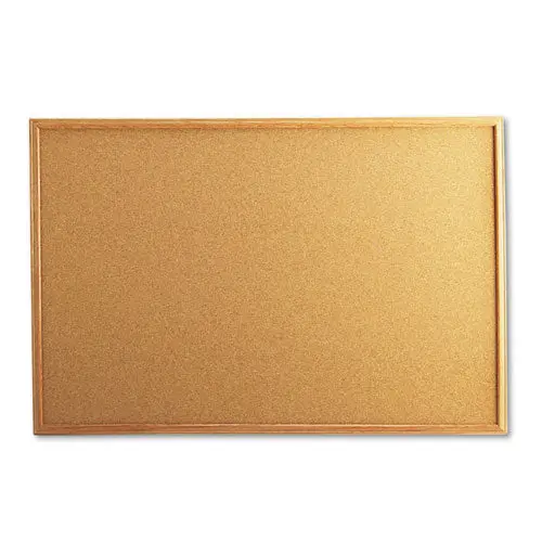 Cork Board With Oak Style Frame, 36 X 24, Natural, Oak-Finished Frame 1