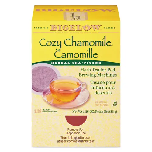 Cozy Chamomile Herbal Tea Pods, 1.90 Oz, 18-Box 1