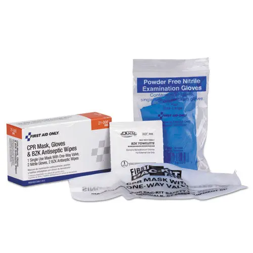 Cpr Mask With Gloves And Wipes, 2 Gloves, 2 Wipes 1