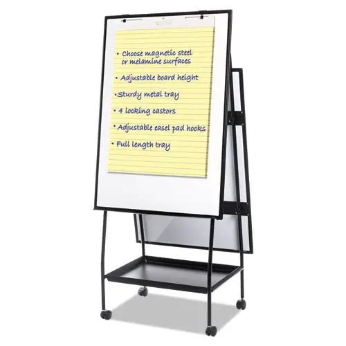 Creation Station Dry Erase Board, 29 1-2 X 74 7-8, Black Frame 1