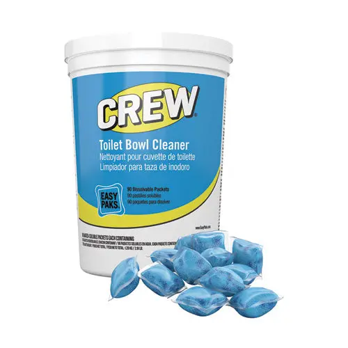 Crew Easy Paks Toilet Bowl Cleaner, Fresh Floral Scent, 0.5 Oz Packet, 90 Packets-Tub 1