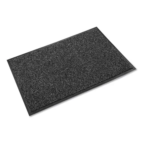 Cross-Over Indoor-Outdoor Wiper-Scraper Mat, Olefin-Poly, 48 X 72, Gray 1