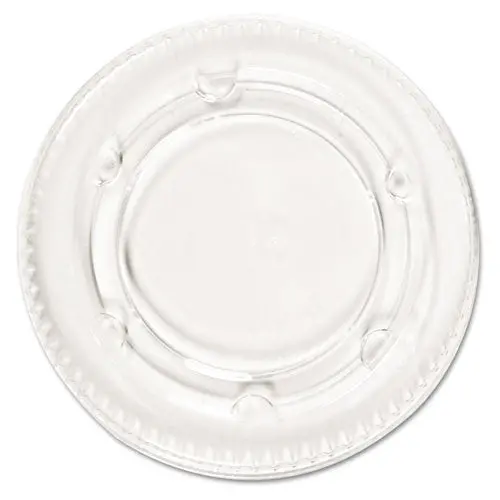 Crystal-Clear Portion Cup Lids, Fits 1.5-2.5Oz Cups, 2400-Carton 1