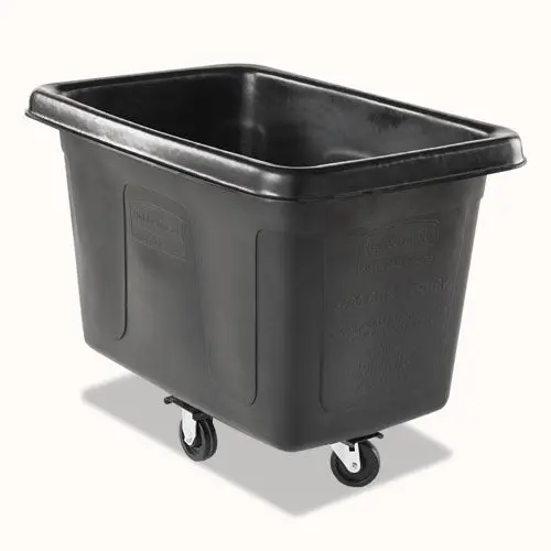 Cube Truck, Rectangular, 300 Lb Capacity, Black 1