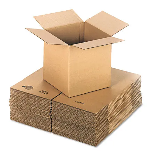 Cubed Fixed-Depth Corrugated Shipping Boxes, Regular Slotted Container, X-Large, 12" X 12" X 12", Brown Kraft, 25-Bundle 1