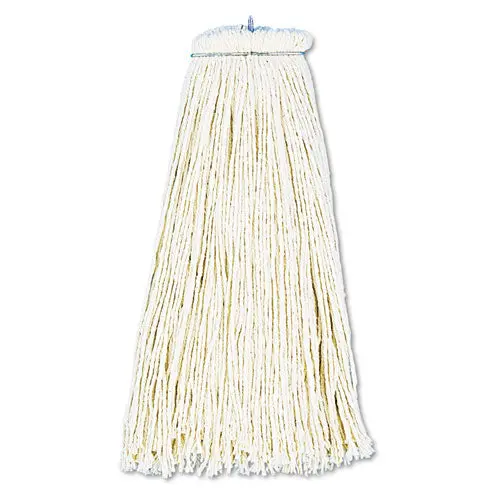 Cut-End Lie-Flat Wet Mop Head, Cotton, 16Oz, White 1