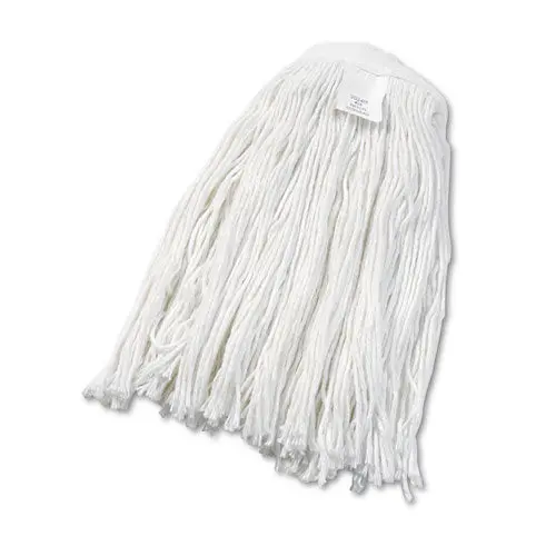 Cut-End Wet Mop Head, Rayon, No. 24, White 1