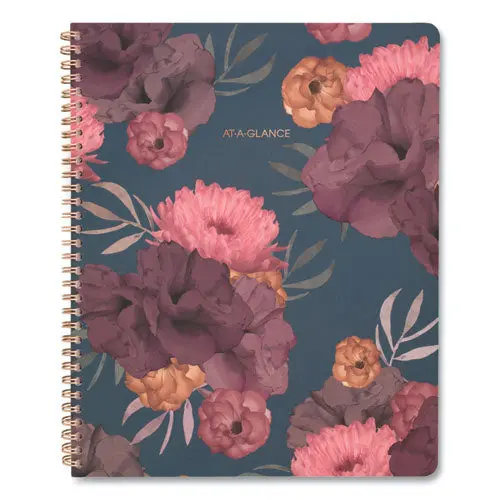Dark Romance Weekly-Monthly Planner, 11 X 8.5, Floral, 2021-2022 1