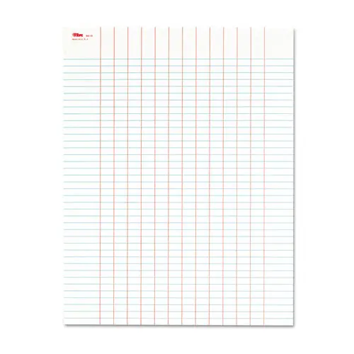 Data Pad W-Plain Column Headings, 8.5 X 11, White, 50 Sheets 1