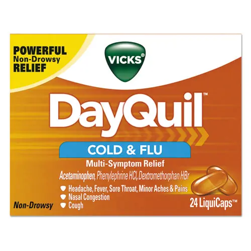 Dayquil Cold And Flu Liquicaps, 24-Box, 24 Box-Carton 1