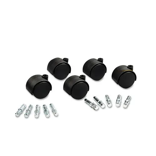 Deluxe Duet Casters, Polyurethane, B And K Stems, 110 Lbs-Caster, 5-Set 1