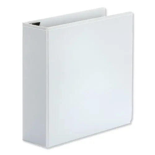 Deluxe Easy-To-Open D-Ring View Binder, 3 Rings, 3" Capacity, 11 X 8.5, White 1