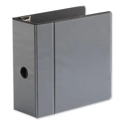 Deluxe Easy-To-Open D-Ring View Binder, 3 Rings, 5" Capacity, 11 X 8.5, Black 1