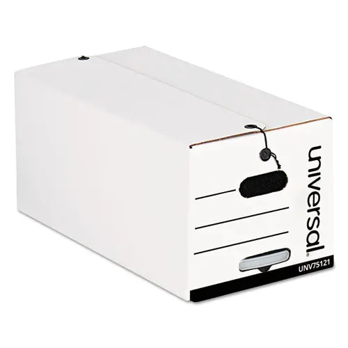 Deluxe Quick Set-Up String-And-Button Boxes, Letter Files, White, 12-Carton 1