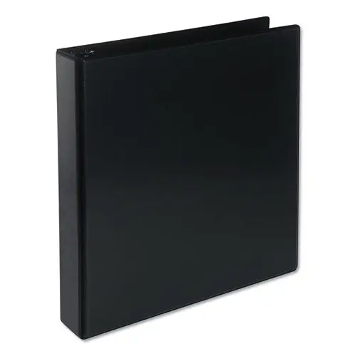 Deluxe Round Ring View Binder, 3 Rings, 1.5" Capacity, 11 X 8.5, Black 1