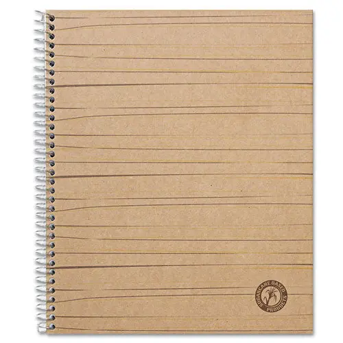 Deluxe Sugarcane Based Notebooks, 1 Subject, Medium-College Rule, Brown Cover, 11 X 8.5, 100 Sheets 1