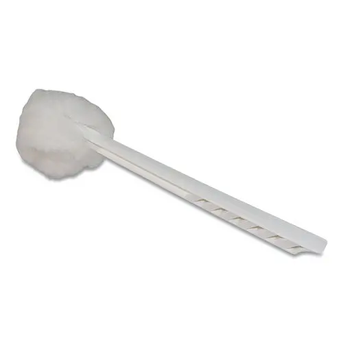 Deluxe Toilet Bowl Mop, 10" Handle, White, 25-Carton 1