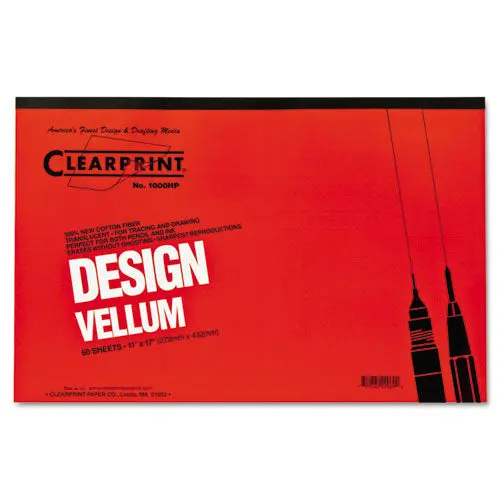 Design Vellum Paper, 16Lb, 11 X 17, Translucent White, 50-Pad 1