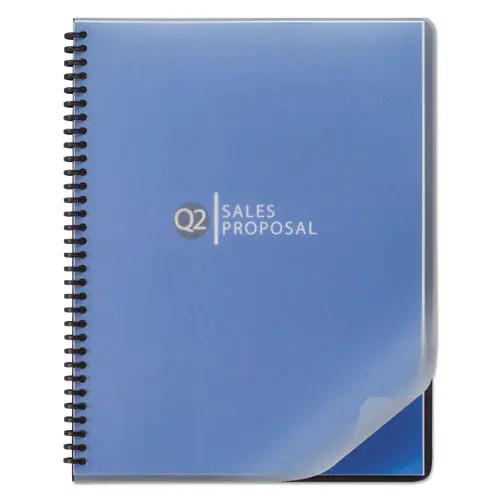 Design View Binding System Covers, 11 1-4 X 8 3-4, Frost, 25-Pack 1