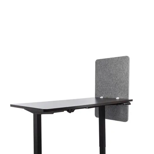 Desk Modesty Adjustable Height Desk Screen Cubicle Divider And Privacy Partition, 23.5 X 1 X 36, Polyester, Gray 1