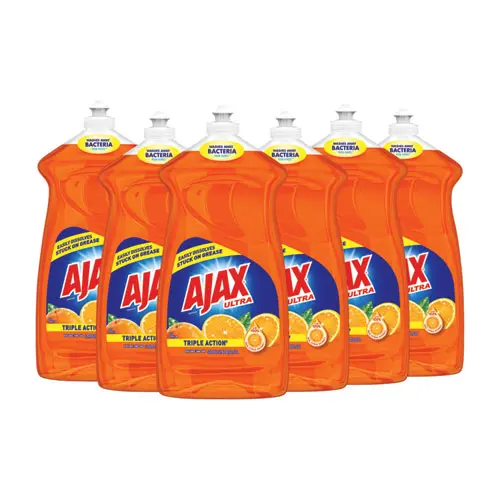 Dish Detergent, Liquid, Antibacterial, Orange, 52 Oz, Bottle, 6-Carton 1